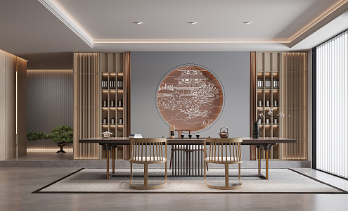 New Chinese Tea Room 3d model