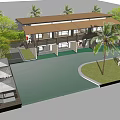 Modern Vacation Villa With Wooden Roof Open Deck Swimming Pool And Mountain View