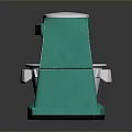 Stylish Modern Teal Kitchen Mixer With Silver Base And Metal Bowl