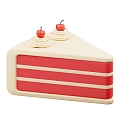 Modern Cake Bread Cake Cartoon Cake 3d model