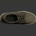 Brown Casual Lace Up Shoes With White Sole And Colorful Inner Lining For Everyday Wear