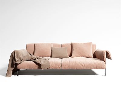 Modern double sofa 3d model