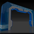 Modern Archway Design Featuring New Pattern Promoting Innovation And New Era 3d model