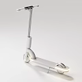 Sleek White Modern Electric Scooter With LED Lights And Foldable Design