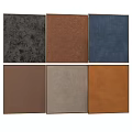 Wall Panels with Various Colors and Textures for Interior Design Options 3d model