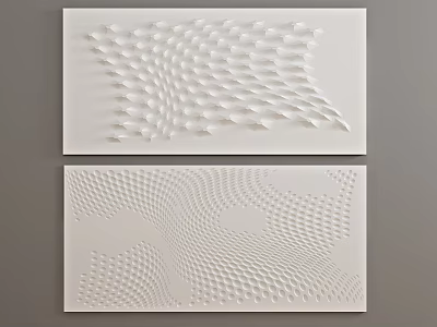 Modern wall background wall modeling decorative wall 3d model