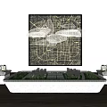 Modern sand table sales sand table combination 3d model