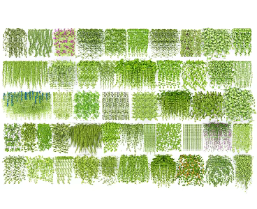 Modern Vine Climbing Vine Green Plant Wall Vine Climbing Vine Green Plant Wall Vertical Greening 3d model