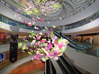 Hyundai Meichen Spring Shopping Mall Atrium Meichen Hanging model