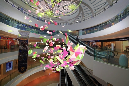 Hyundai Meichen Spring Shopping Mall Atrium Meichen Hanging 3d model