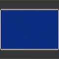 Blue Notice Board With White Frame And Red Decorative Dots For Household Use