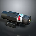 Black Tactical Weapon Laser Sight with Green Laser Beam Mount and TARGET Label
