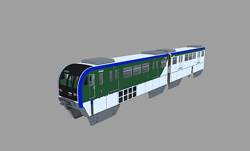 monorail locomotive 3d model