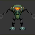Robot Assistant Small Robot Butler Robot Butler Figure Game Figure 3d model