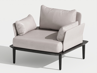 Modern Single Sofa Single Leisure Chair 3d model