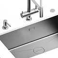 Stainless Steel Kitchen Sinks With Various Designs Single Double Bowl And Faucet