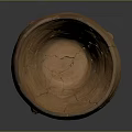 Handcrafted Ceramic Jar Sculpture With Textured Surface And Rustic Red Brown Tone