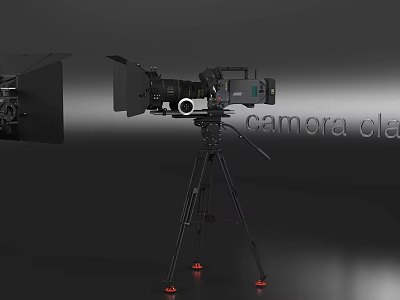 Smart Machine Professional Camera Setup With Tripod And Lens Hood 3d model