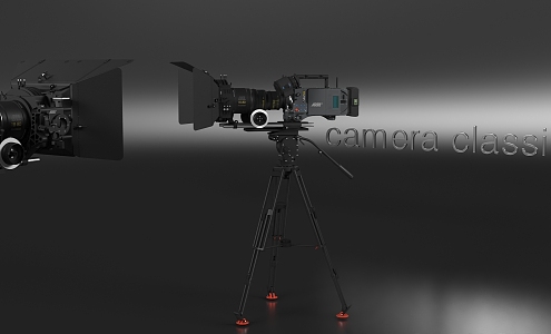 Traditional video recorder camera large shooting 3d model