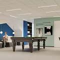 Front Desk Reception with Two Receptionists on Laptops Textured Wall Logo and Pendant Lights