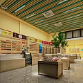 Tobacco And Liquor Store Interior With Shelves Product Displays And Counter Layout