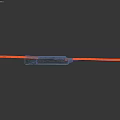 Gray Electrical Connector With Orange Blue Black Wires For Electrical Connections