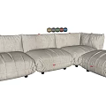 Modular Sectional Sofa With Various Colors For Comfortable Multi Seat Living Room 3d model