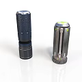 Military Tactical Weapon Parts With Black Textured Body And Silver Green Top Design