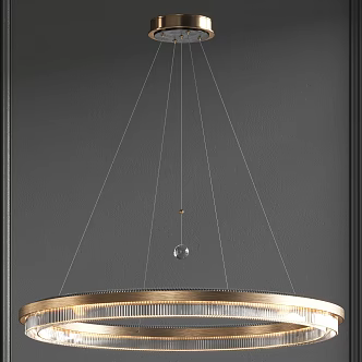 Light Luxury Chandelier 3d model
