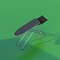 Black and Silver Ironing Board With Folding Metal Stand Sturdy Design Essential Household Item