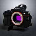 Sony a7 IV Mirrorless Digital Camera with Purple Sensor and Camera Body 3d model