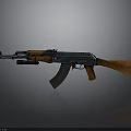 Classic Military Rifle Featuring Wooden Stock And Blue Metal Finish Design