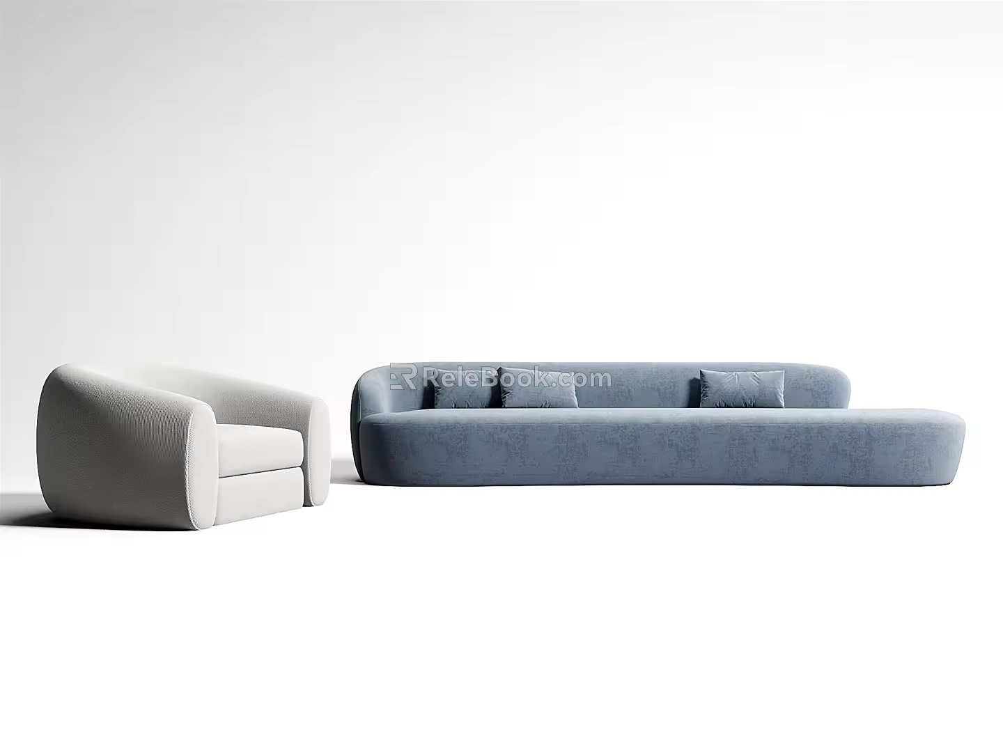 Modern Combination Sofa Combination 3d model