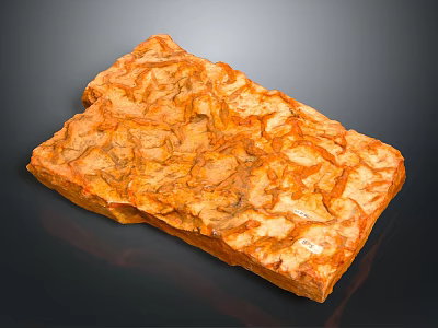Natural Wood Stone Material With Rich Brown Texture And Decorative Surface 3d model
