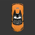 Yellow Convertible Sports Car With Sleek Design Black Accents And Modern Styling