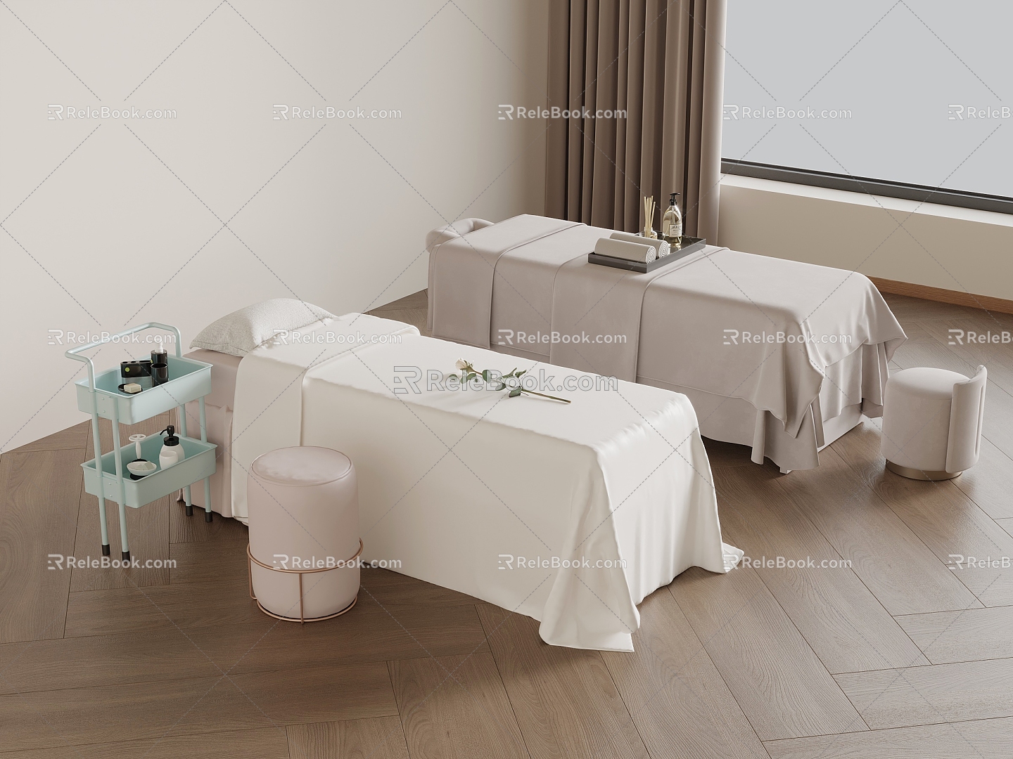 Massage bed 3d model