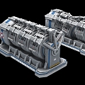 Science and technology sense starship mechanical equipment 3d model