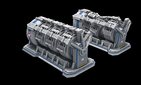 Science and technology sense starship mechanical equipment 3d model