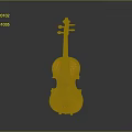 Violin Cartoon Violin Animation Violin Instrument String Western Instrument 3d model
