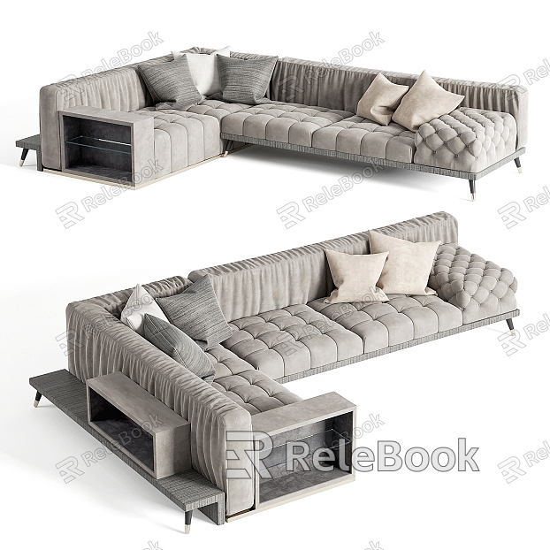 Corner sofa Multiplayer sofa model