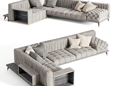 Corner sofa Multiplayer sofa model