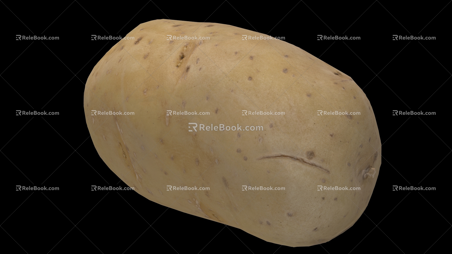 Modern potatoes 3d model