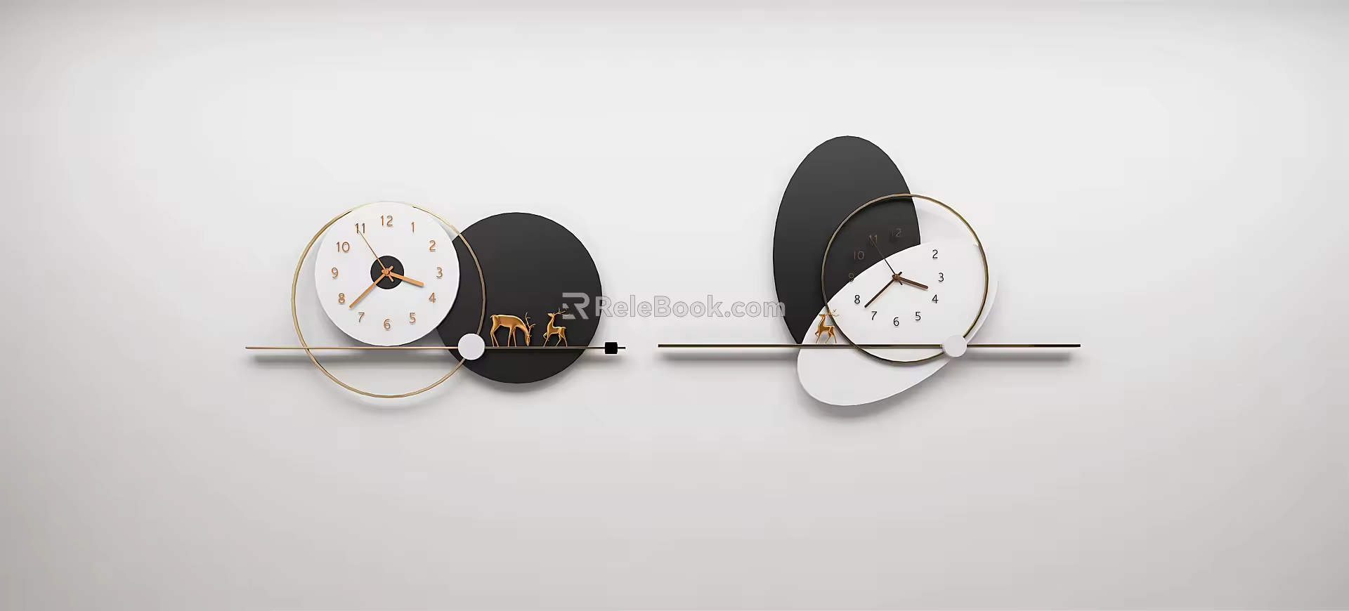 Modern clock wall clock 3d model