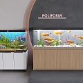 Modern Fish Tank Aquarium Ornamental Fish Tank Glass Aquarium Aquarium Tropical Fish Fish Tank 3d model