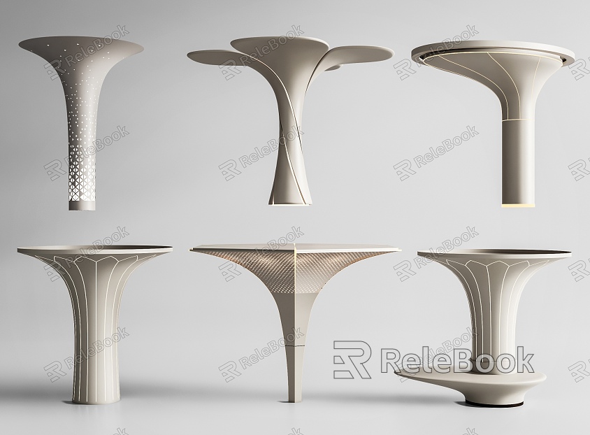 Modern special-shaped column decorative column modeling column model