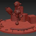 modern robot simulation robot 3d model