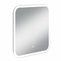 Sleek Modern Square Mirror With White Frame For Contemporary Home Wall Decor