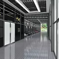 4S Car Dealership Exterior Design With Gray Brick Wall Glass Facade And Chinese Signboard