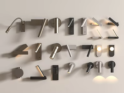 Modern Wall Lamp Metal Wall Lamp Spotlight Reading Lamp 3d model