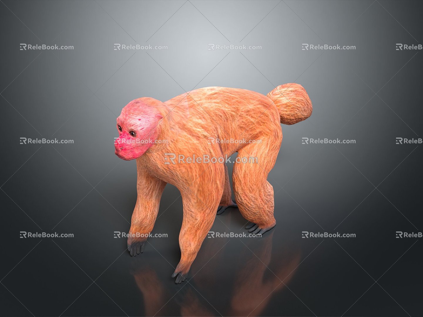 Monkey Monkey Cartoon Monkey Anime Monkey Stylized Monkey Fantasy Style Monkey Toy 3d model